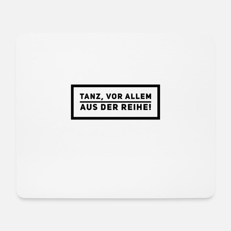 pass dich nicht an - Mousepad (Querformat) - Weiß