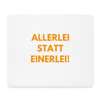 Vielfalt statt Einfalt - Mousepad (Querformat) - Weiß - Vorne