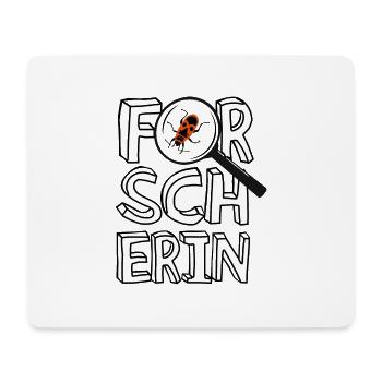 Chercheur cadeau pour les filles à partir de 3 ans enfants - Tapis de souris (format paysage) - blanc - Devant
