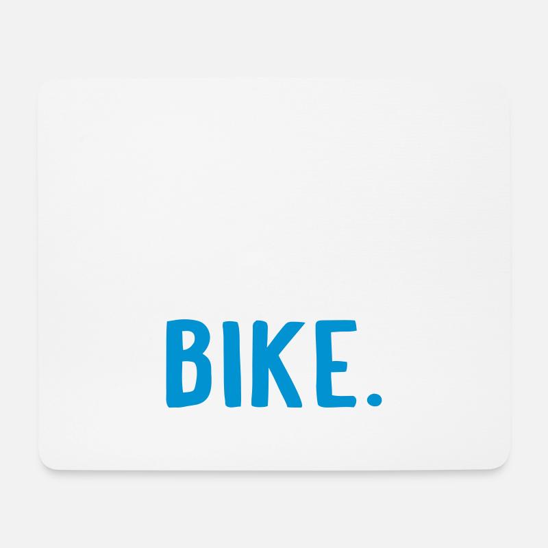 Bike - Mousepad (Querformat) - Weiß