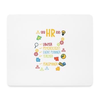 HR The Unofficial Lawyer Psychologist EventPlanner - Mouse Pad (horizontal) - white - Front