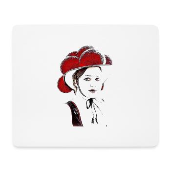 Schwarzwaldmaedel - Mousepad (Querformat) - Weiß - Vorne