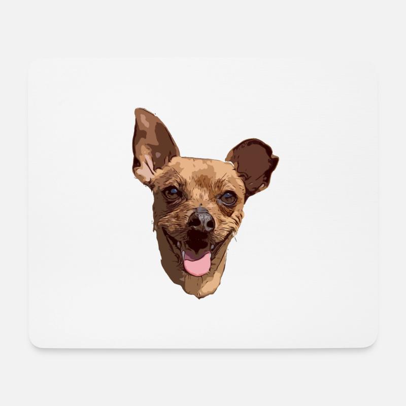Pinscher Love - Mousepad (Querformat) - Weiß