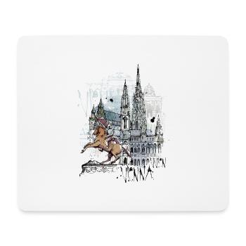 Vienna - Mouse Pad (horizontal) - white - Front