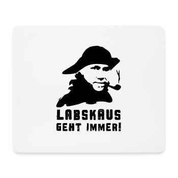 Labskaus geht immer! - Mousepad (Querformat) - Weiß - Vorne