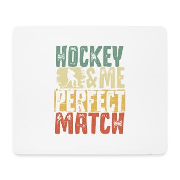 Hockey - Mousepad (Querformat) - Weiß - Vorne