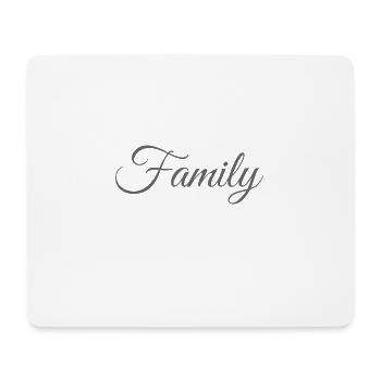 family - Mouse Pad (horizontal) - white - Front