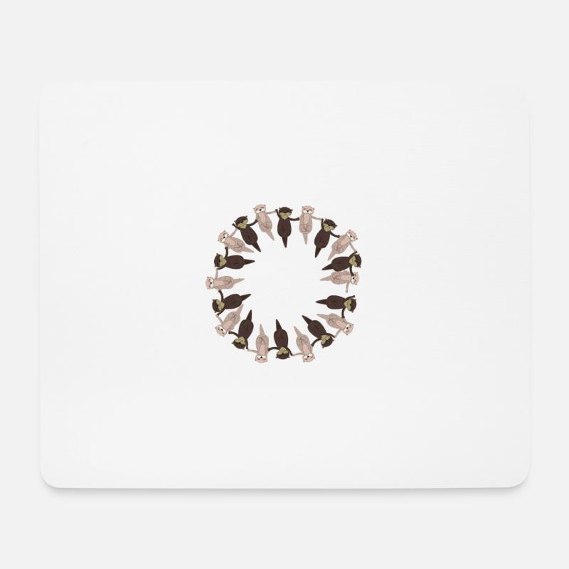 Otter - Mousepad (Querformat) - Weiß