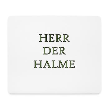 Herr der Halme Gartenarbeit Rasen Rasenfreak Mähen - Mousepad (Querformat) - Weiß - Vorne