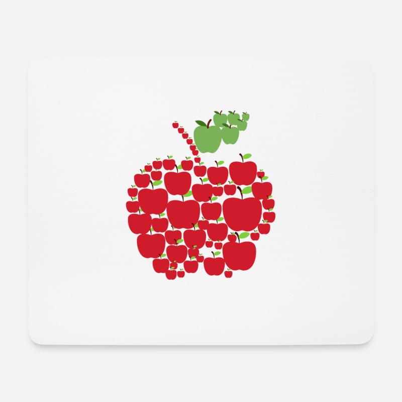 Äpfel - Mousepad (Querformat) - Weiß