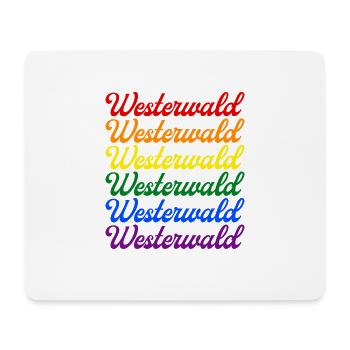 Westerwald Berge Westerwald Geschenkidee Pfalz - Mousepad (Querformat) - Weiß - Vorne
