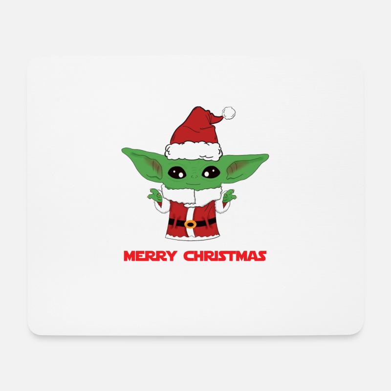 Süßer Babyjoda - Mousepad (Querformat) - Weiß