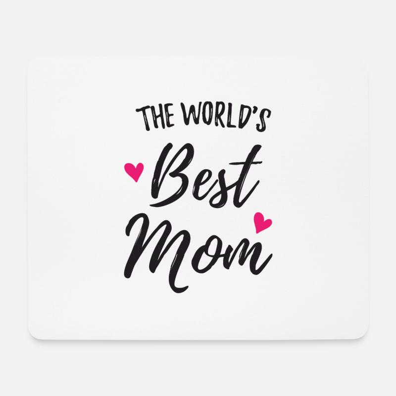 The World’s Best Mom - Mousepad (Querformat) - Weiß