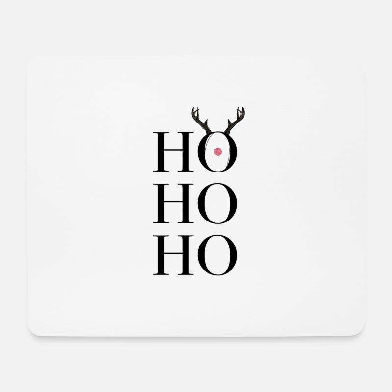 Ho Ho Ho - Mousepad (Querformat) - Weiß