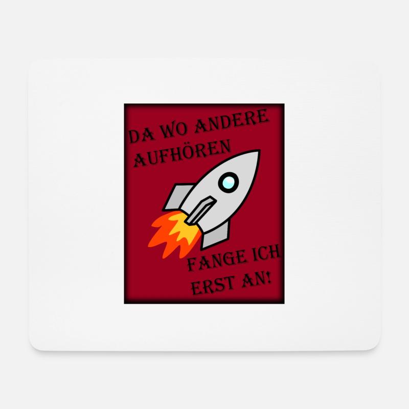 Da wo andere aufhören - Mousepad (Querformat) - Weiß