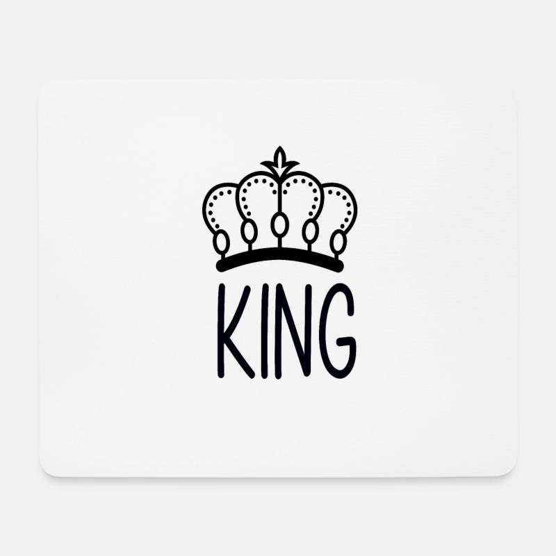 Krönung - Mousepad (Querformat) - Weiß