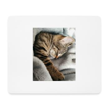 Katze - Mousepad (Querformat) - Weiß - Vorne