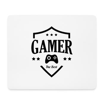 The best gamer - Mouse Pad (horizontal) - white - Front