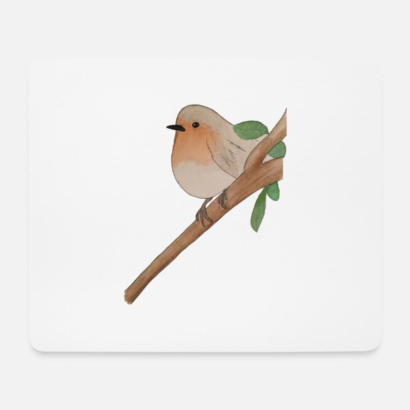 Robin - Mouse Pad (horizontal) - white