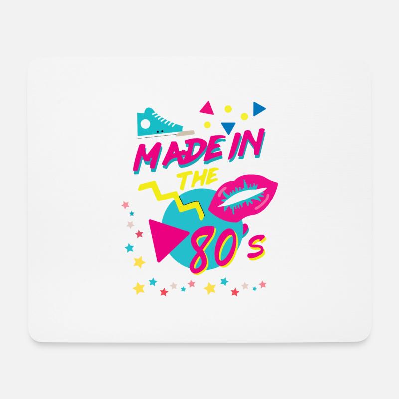 made in the 80s - Mousepad (Querformat) - Weiß