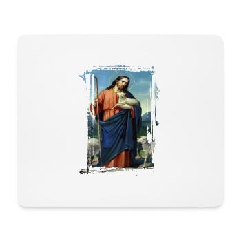 Jésus-Sainte Marie Religion - Tapis de souris (format paysage) - blanc - Devant