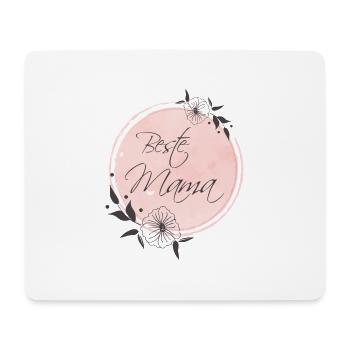 Beste Mama pastell vintage Geschenk Muttertag - Mousepad (Querformat) - Weiß - Vorne