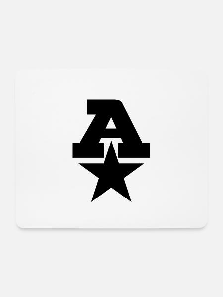 Ein Stern - Mousepad (Querformat) - Weiß