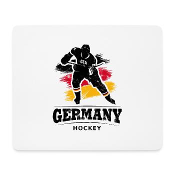 EISHOCKEY GERMANY COUPS DE PINCEAU - Tapis de souris (format paysage) - blanc - Devant
