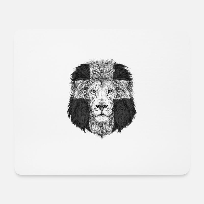 Christ Löwe Judas Jesus Glaube - Mousepad (Querformat) - Weiß