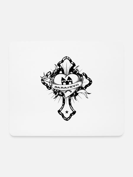 Sarajevo - Mousepad (Querformat) - Weiß