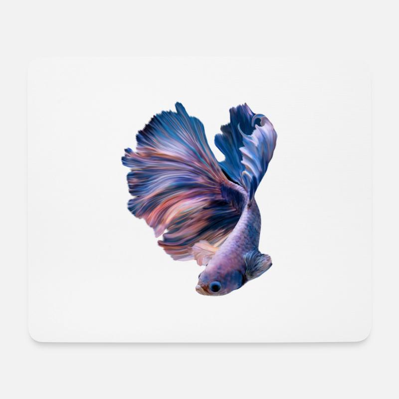 Betta Fish , aqarium hobby - Mousepad (Querformat) - Weiß