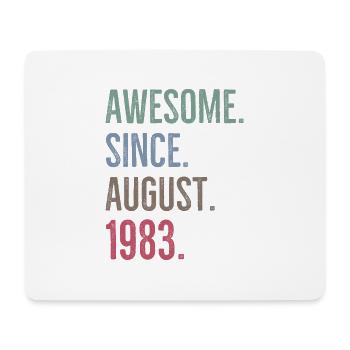 Awesome Since August 1983 - Mouse Pad (horizontal) - white - Front