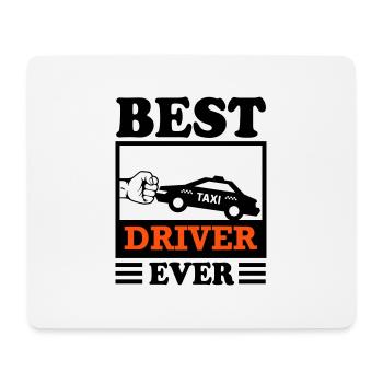 Chauffeur de taxi Driver Best Transport - Tapis de souris (format paysage) - blanc - Devant