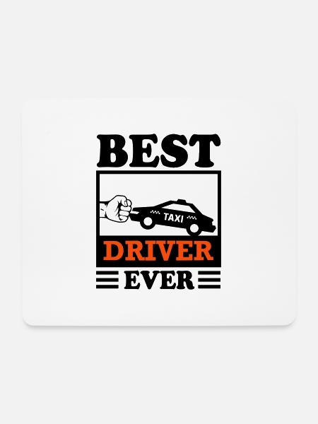 Taxi Taxifahrer Driver Best Transport - Mouse Pad (horizontal) - white