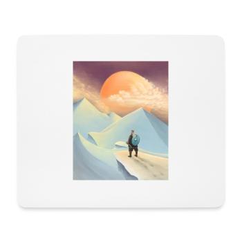 Thor se rend à Jotunheim - Tapis de souris (format paysage) - blanc - Devant