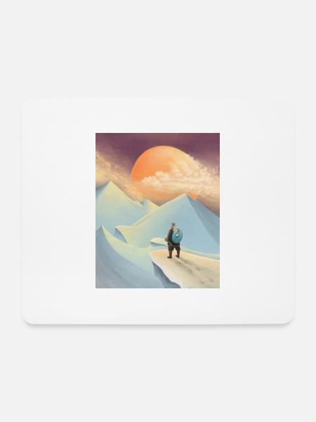 Thor geht nach Jotunheim - Mousepad (Querformat) - Weiß