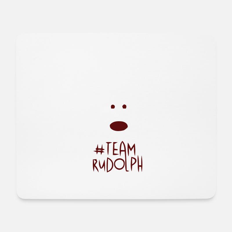 Team Rudolf - Mousepad (Querformat) - Weiß