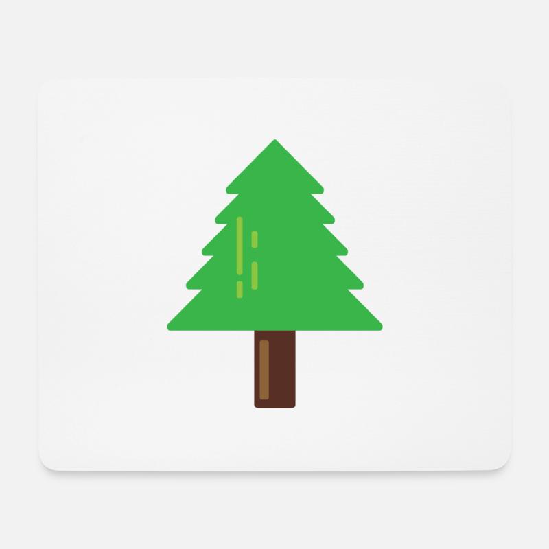 Tannenbaum - Mousepad (Querformat) - Weiß