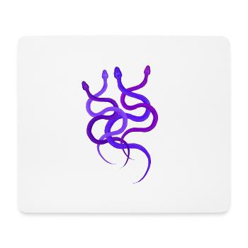 Colorful, but yet simple snake design - Mouse Pad (horizontal) - white - Front