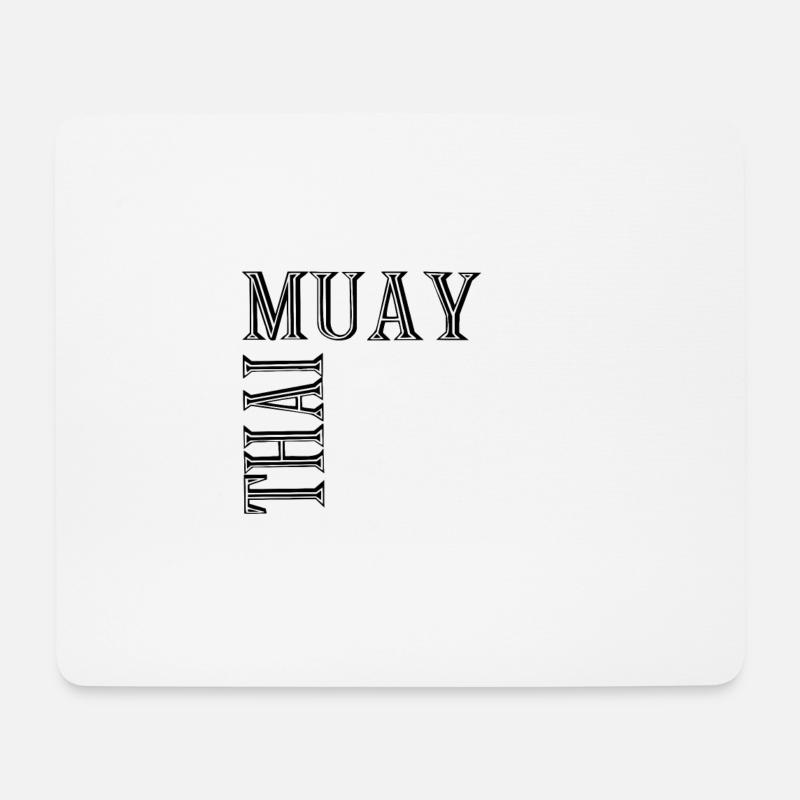 Boxing Fighting Muay Thai - Mousepad (Querformat) - Weiß