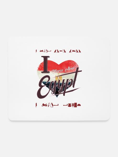 Ich liebe Ägypten Geschenk Tauchen Marsa Alam - Mousepad (Querformat) - Weiß