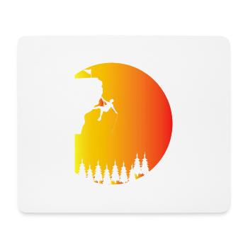 Bouldern Klettern Climbing - Mousepad (Querformat) - Weiß - Vorne