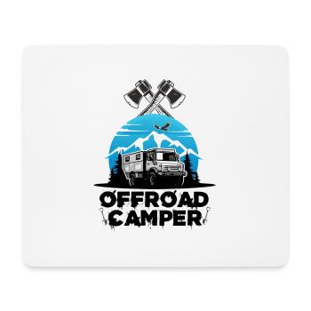Offroad Camper camping Motorhome Motorhome WoMo - Mouse Pad (horizontal) - white - Front