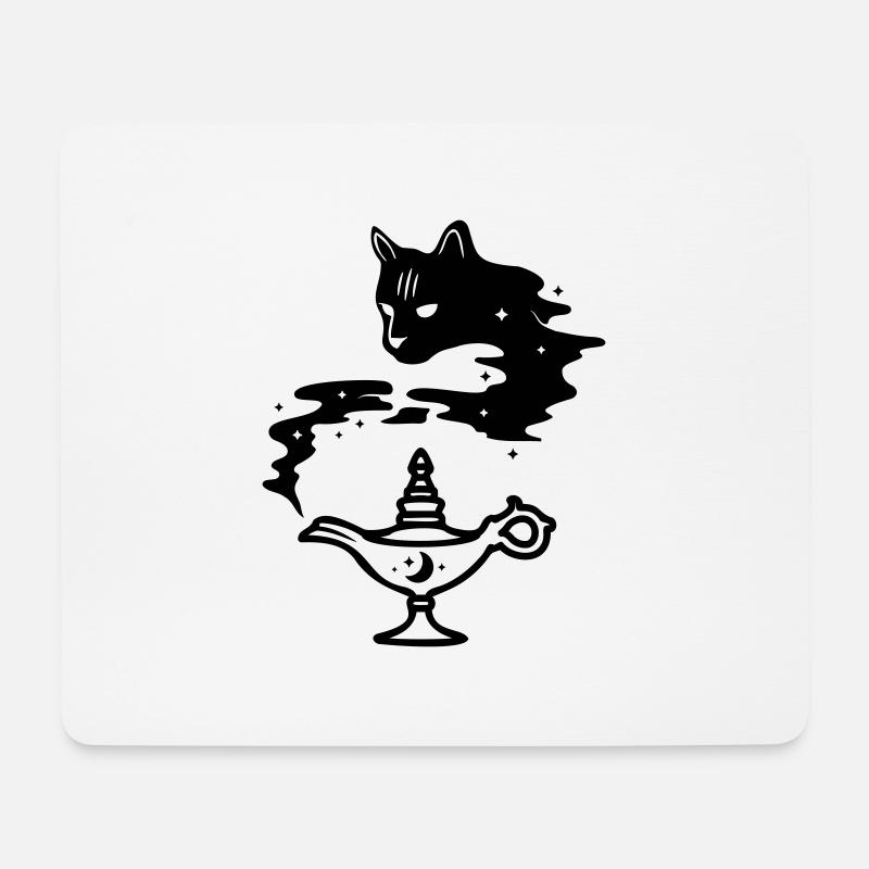 Lampe Miracle Chat - Tapis de souris (format paysage) - blanc