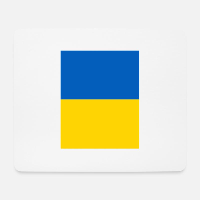 Ukraine - Tapis de souris (format paysage) - blanc