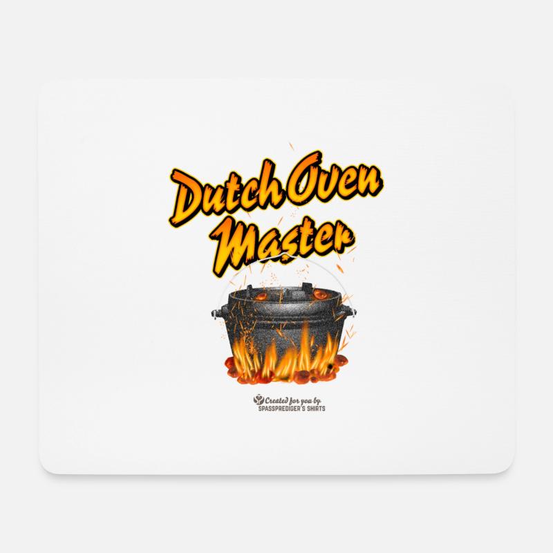 Dutch Oven Master - Mousepad (Querformat) - Weiß