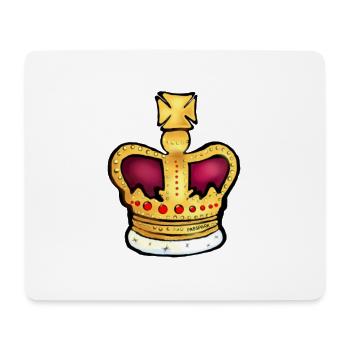 Krone - Mousepad (Querformat) - Weiß - Vorne