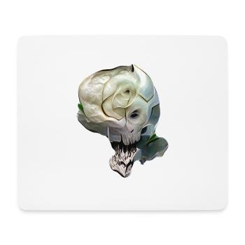 Skull Rose - Mouse Pad (horizontal) - white - Front