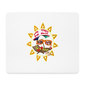 Stop stress, take a rest - Tapis de souris (format paysage) - blanc - Devant