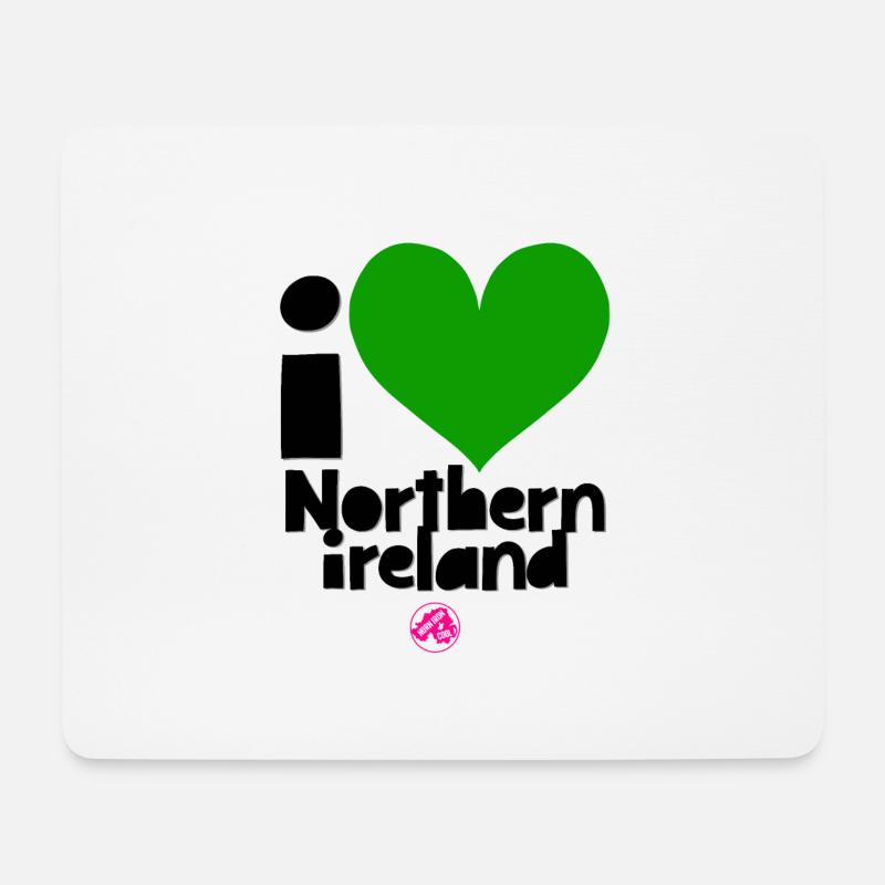 Irlande du Nord - Tapis de souris (format paysage) - blanc